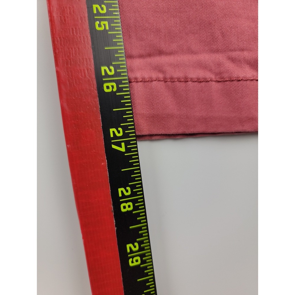 Old Navy Pixie Chino Pants Pink Mid Rise Straight Leg Womens 32x27 - Picture 10 of 11